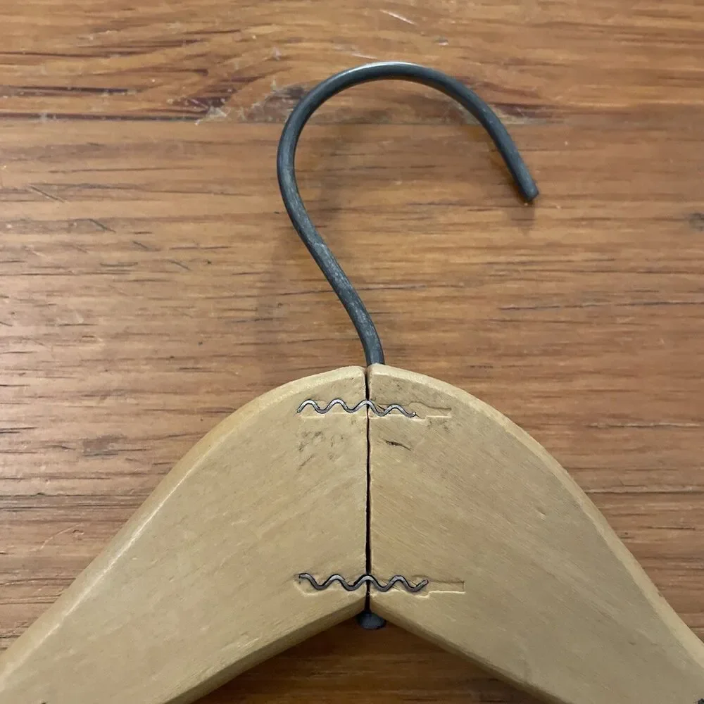 Vintage Wood Clothes Hanger Hotel Washington D.C. District of Columbia